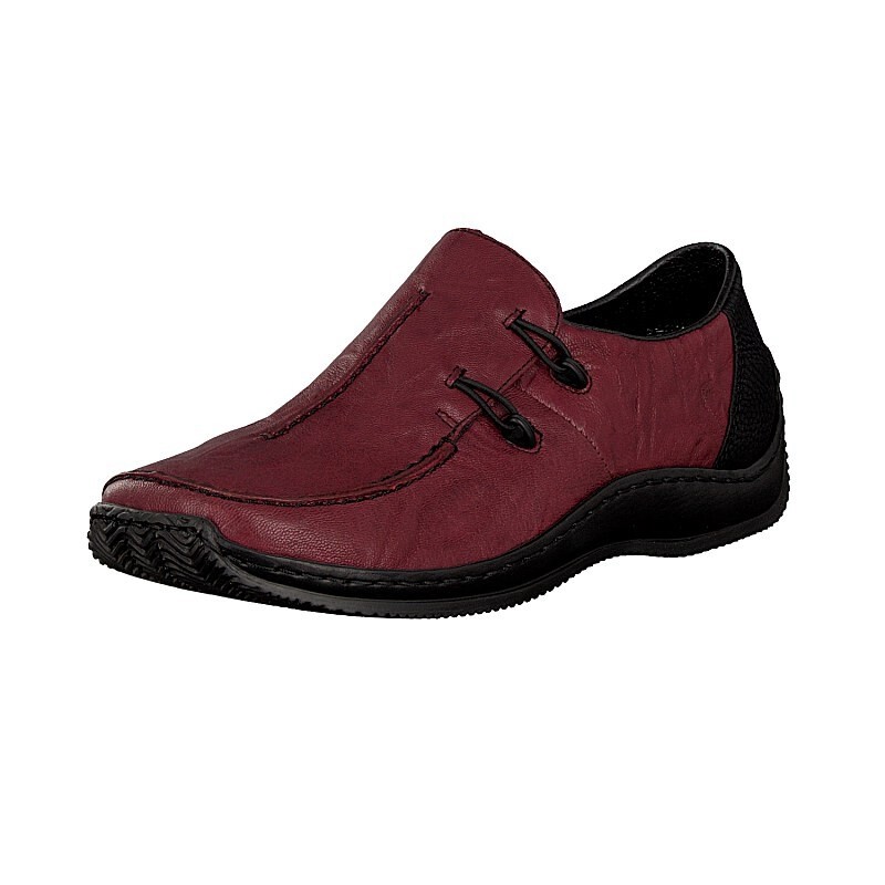 Slip On Rieker L1751-35 Para Mulher - Vermelhas